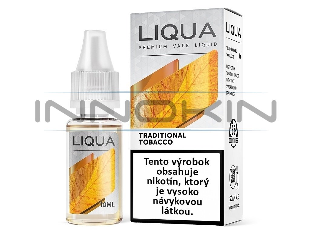Liqua Elements SK - Traditional Tobacco - Tradiční tabák - 10ml - 6mg, produktový obrázek.