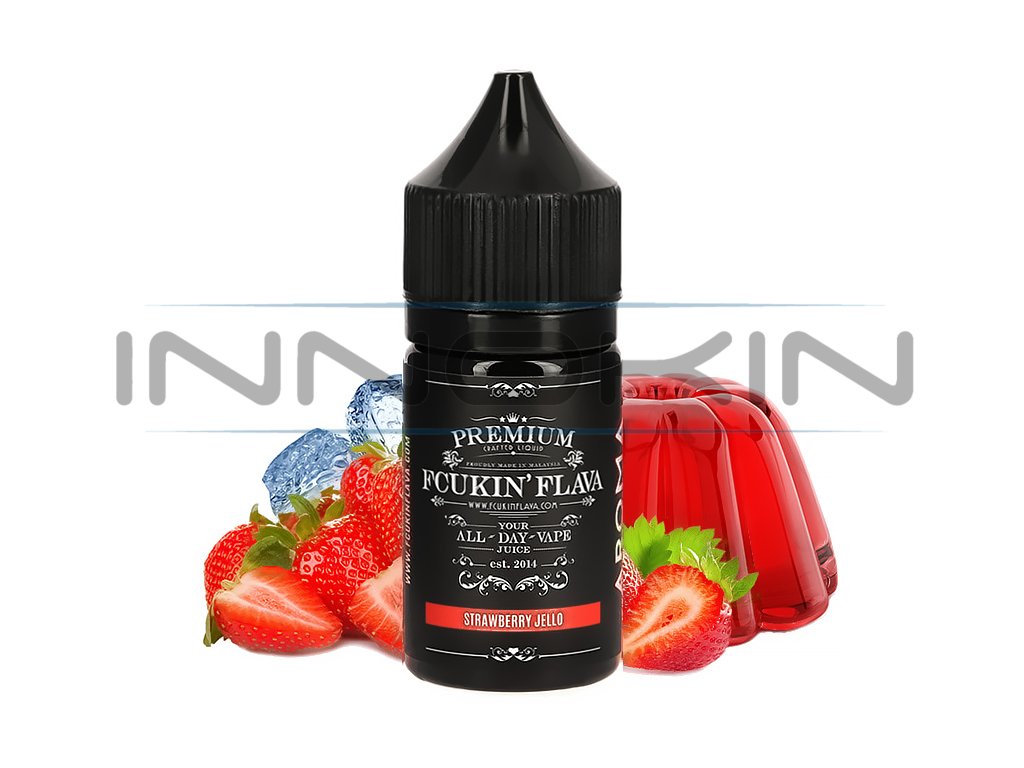 Fcukin Flava - Příchuť - Strawberry Jello - 30ml, produktový obrázek.