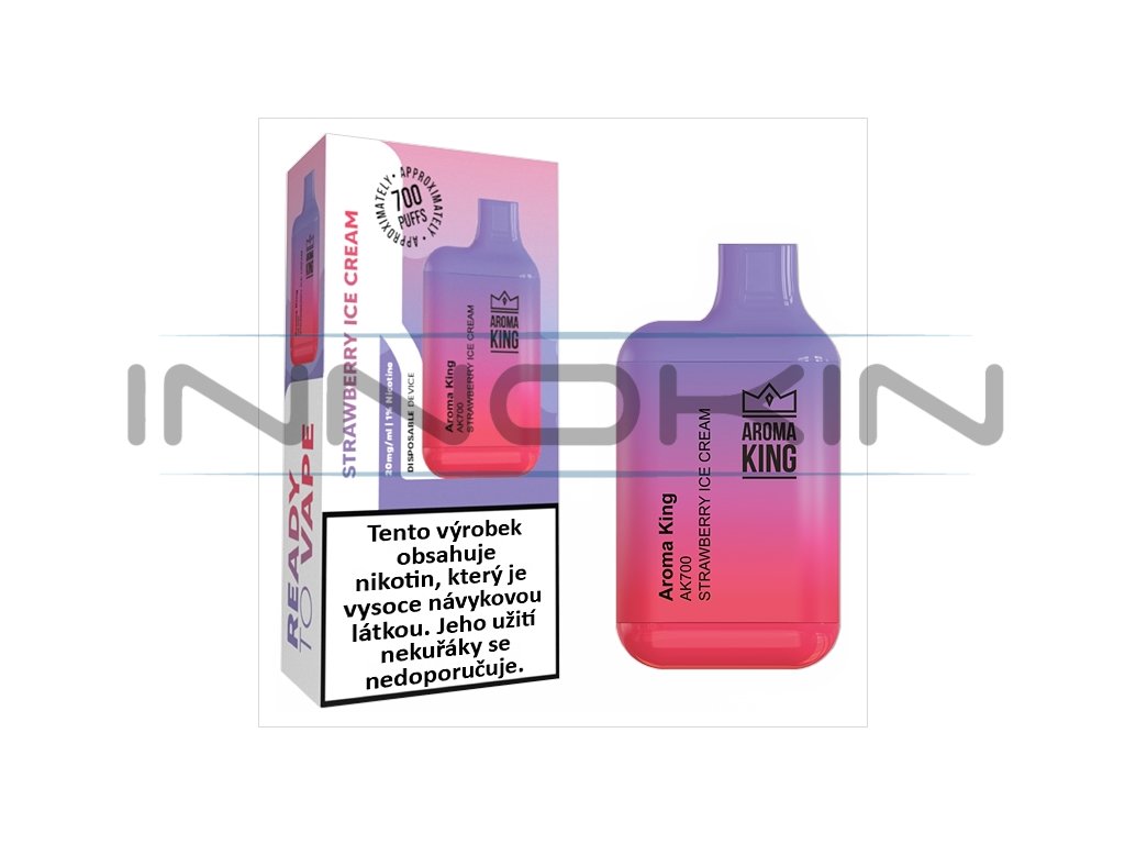 Aroma King AK 700 Mini - 20mg - Strawberry ICE Cream, produktový obrázek.