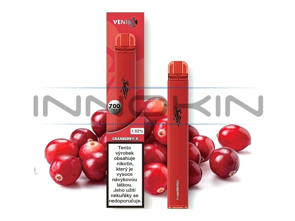 VENIX - Cranberry X - 18mg, produktový obrázek.