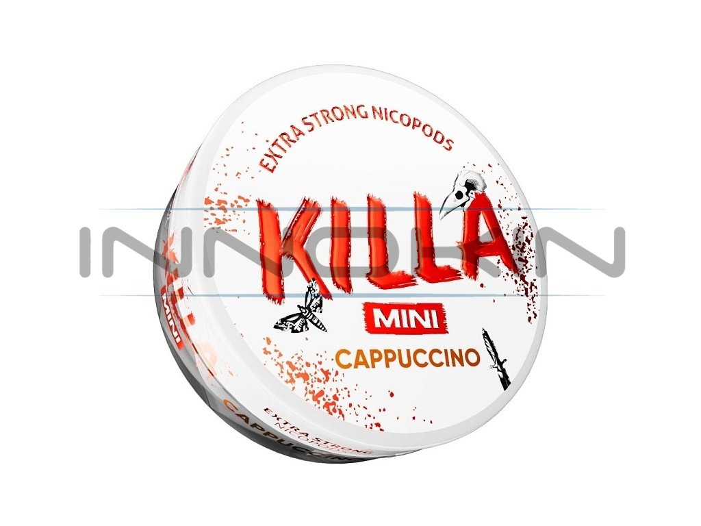 KILLA Mini - nikotinové sáčky - Cappuccino - 16mg /g, produktový obrázek.