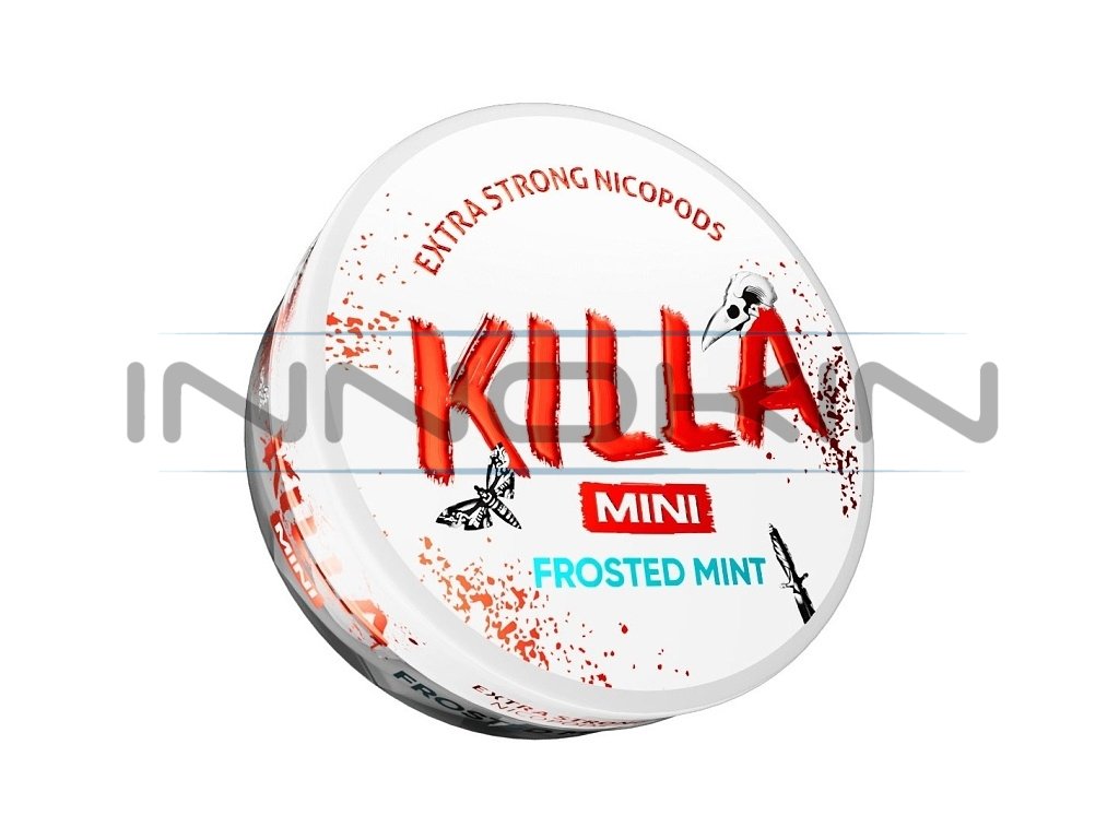 KILLA Mini - nikotinové sáčky - Frosted Mint - 16mg /g, produktový obrázek.