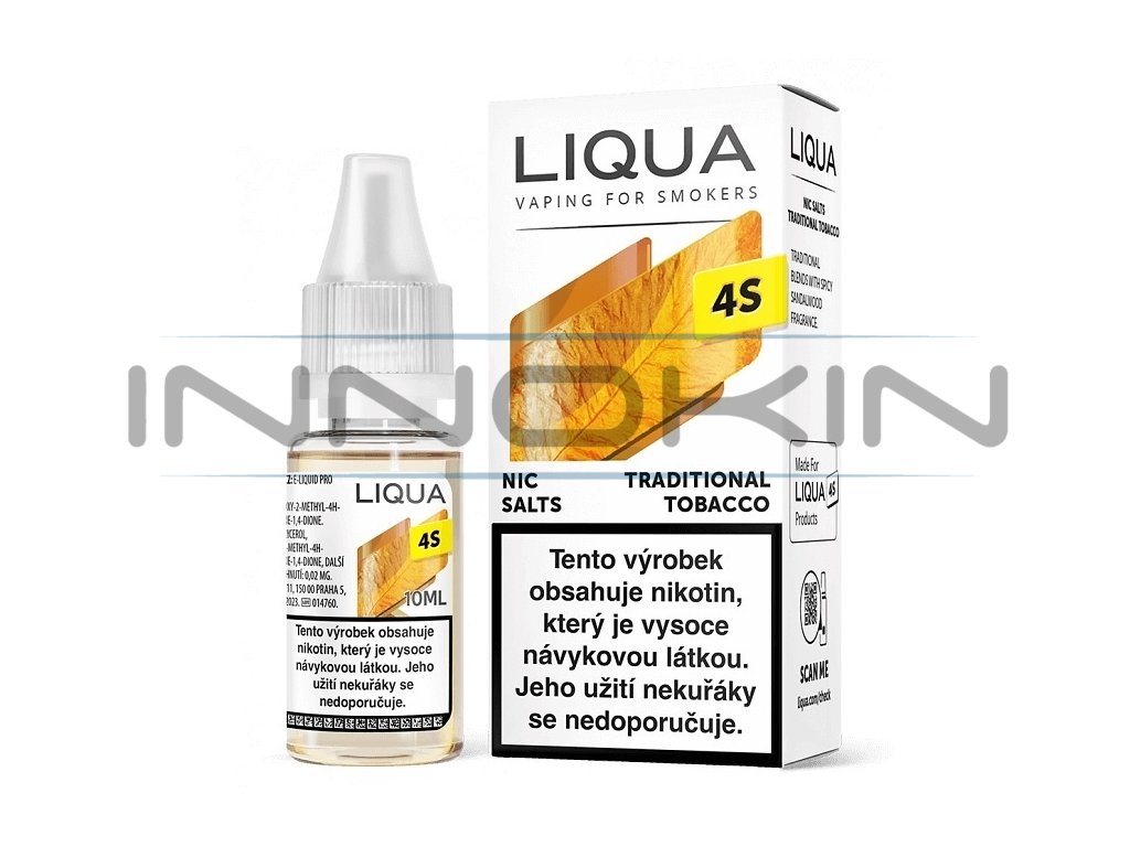 Liqua 4S - Traditional Tobacco - 18mg, produktový obrázek.