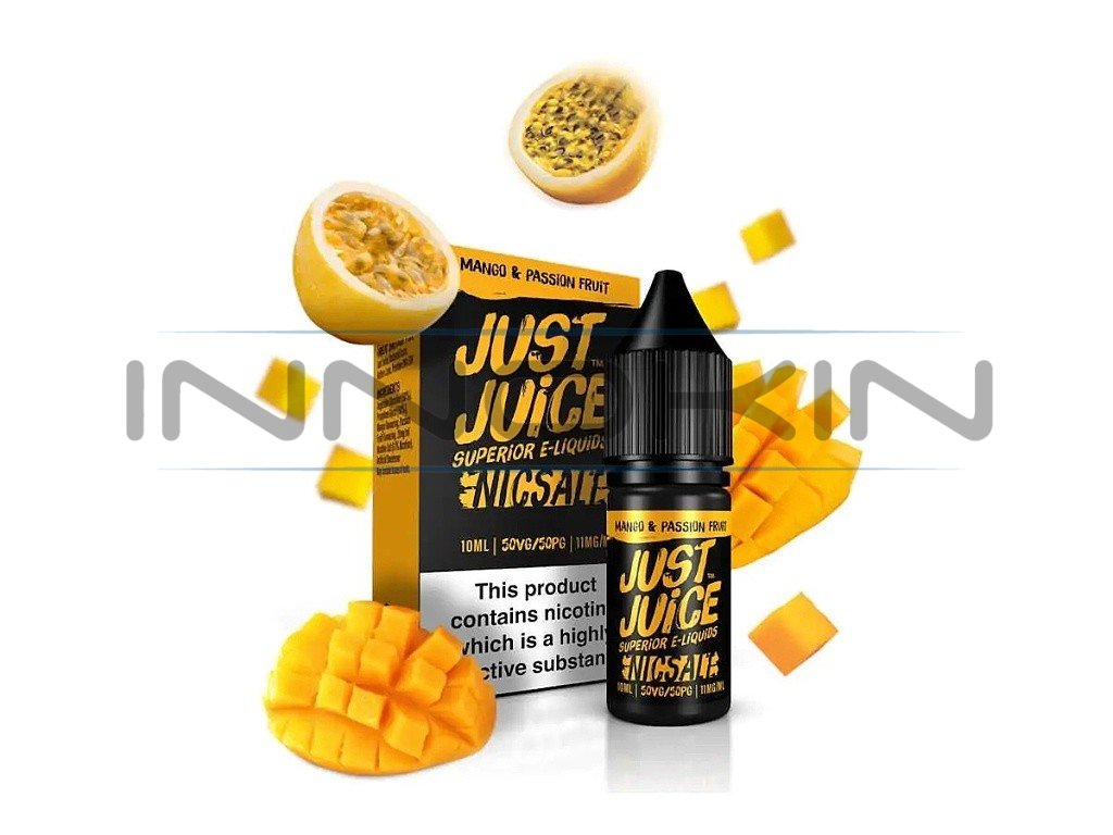 Just Juice Salt - E-liquid - Mango & Passion Fruit (Mango & marakuja) - 11mg, produktový obrázek.
