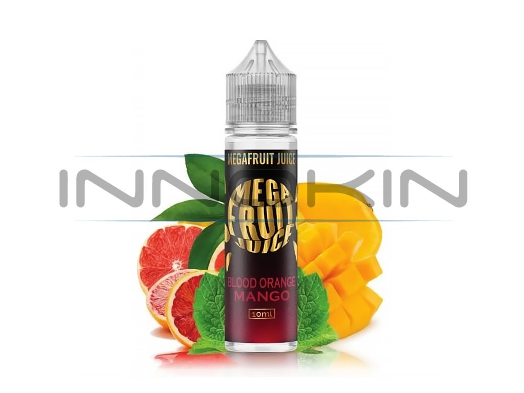 Megafruit Juice - S&V - Blood Orange Mango (Červený pomeranč s mangem) - 10ml, produktový obrázek.
