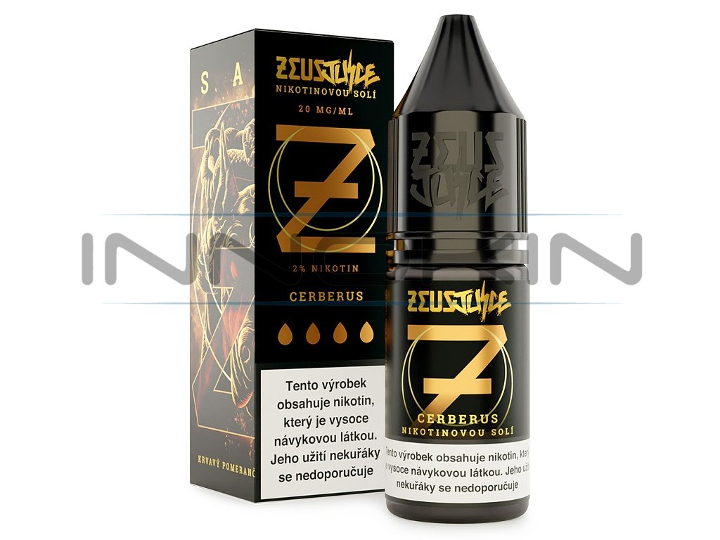 Zeus Juice Salt - E-liquid - Cerberus - 10ml - 20mg, produktový obrázek.