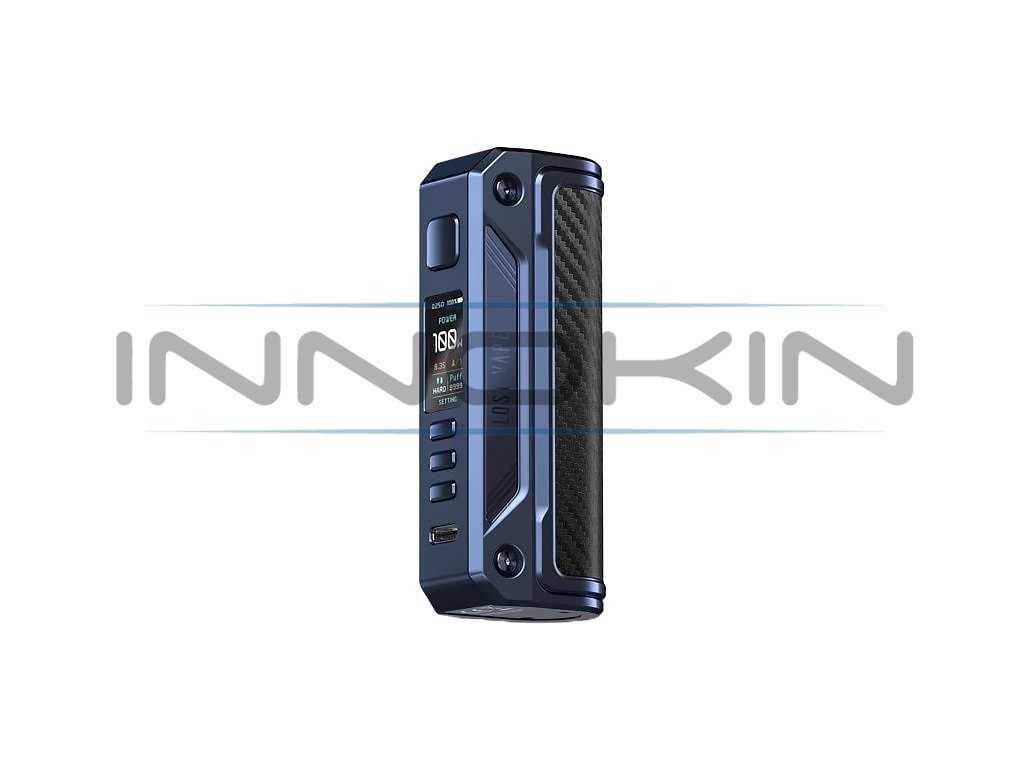Lost Vape Thelema Solo - Elektronický Grip - 100W - Sierra Blue Carbon Fiber, produktový obrázek.