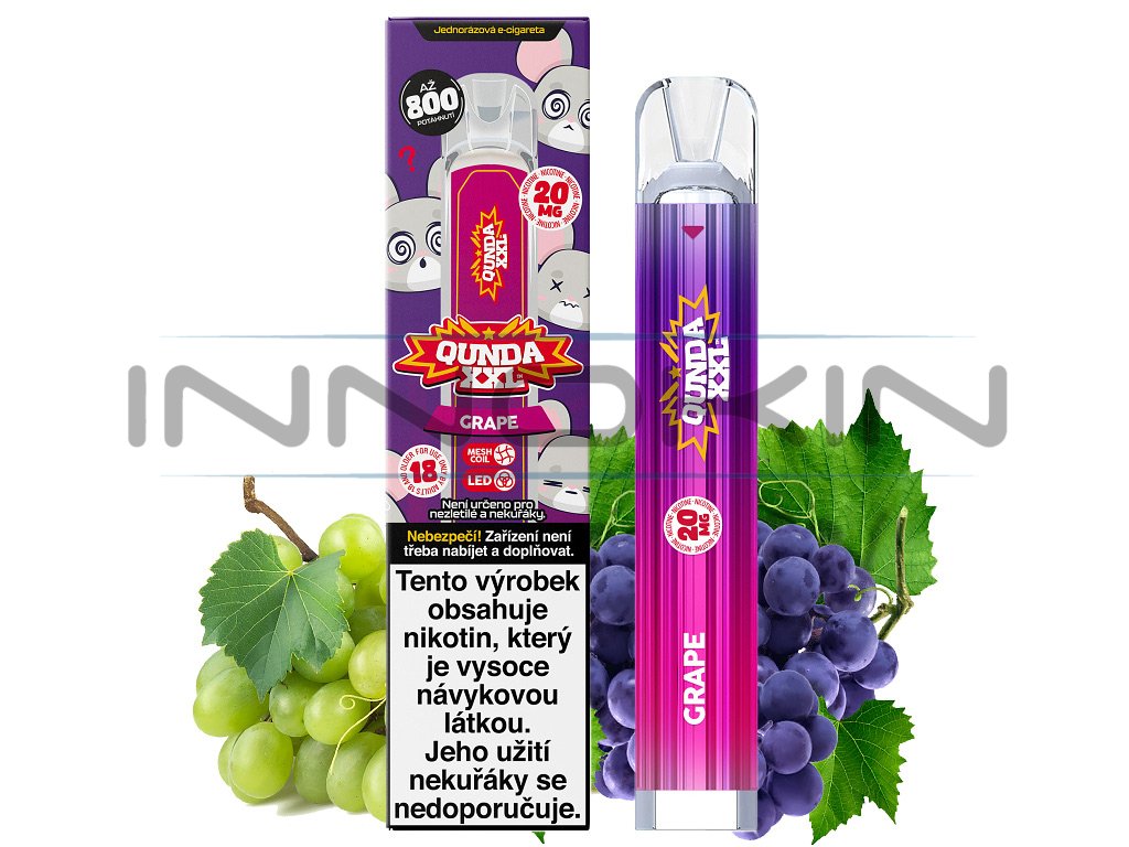 Qunda XXL - Grape - 20mg, produktový obrázek.
