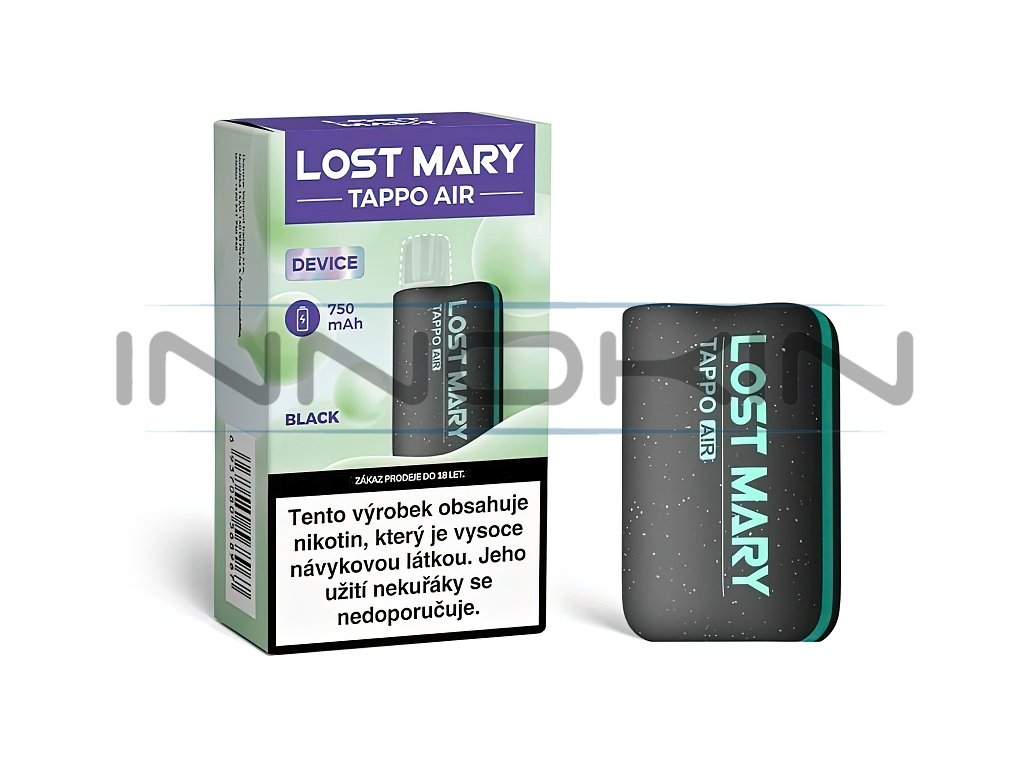 Lost Mary Tappo Air - Baterie - 750mAh - Black , produktový obrázek.