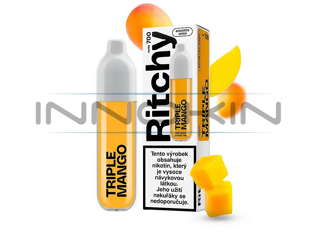 Ritchy BAR 700 - Triple mango - 20mg, produktový obrázek.