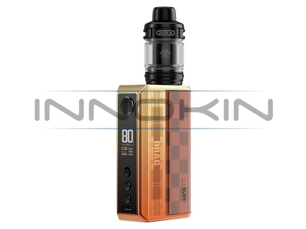 Voopoo Drag 5 - Full Kit s Uforce X Tank - 177W - Sunset Orange, produktový obrázek.