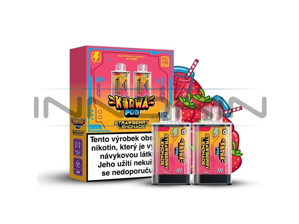 Kurwa Pod - Kapsle 2ks - Strawberry Lemonade, produktový obrázek.