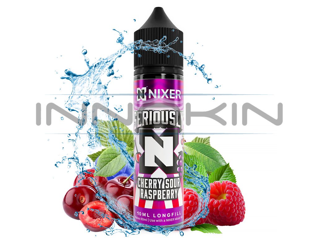 Nixer Seriously - S&V - Cherry Sour Raspberry - 10ml, produktový obrázek.