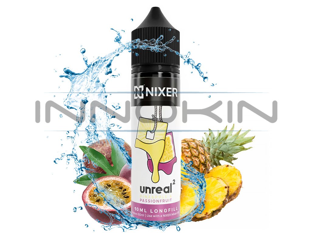 Nixer Unreal 2 - S&V - Pineapple & Passionfruit - 10ml, produktový obrázek.