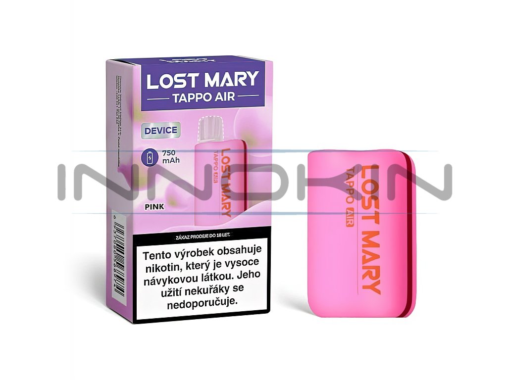 Lost Mary Tappo Air - Baterie - 750mAh - Pink, produktový obrázek.