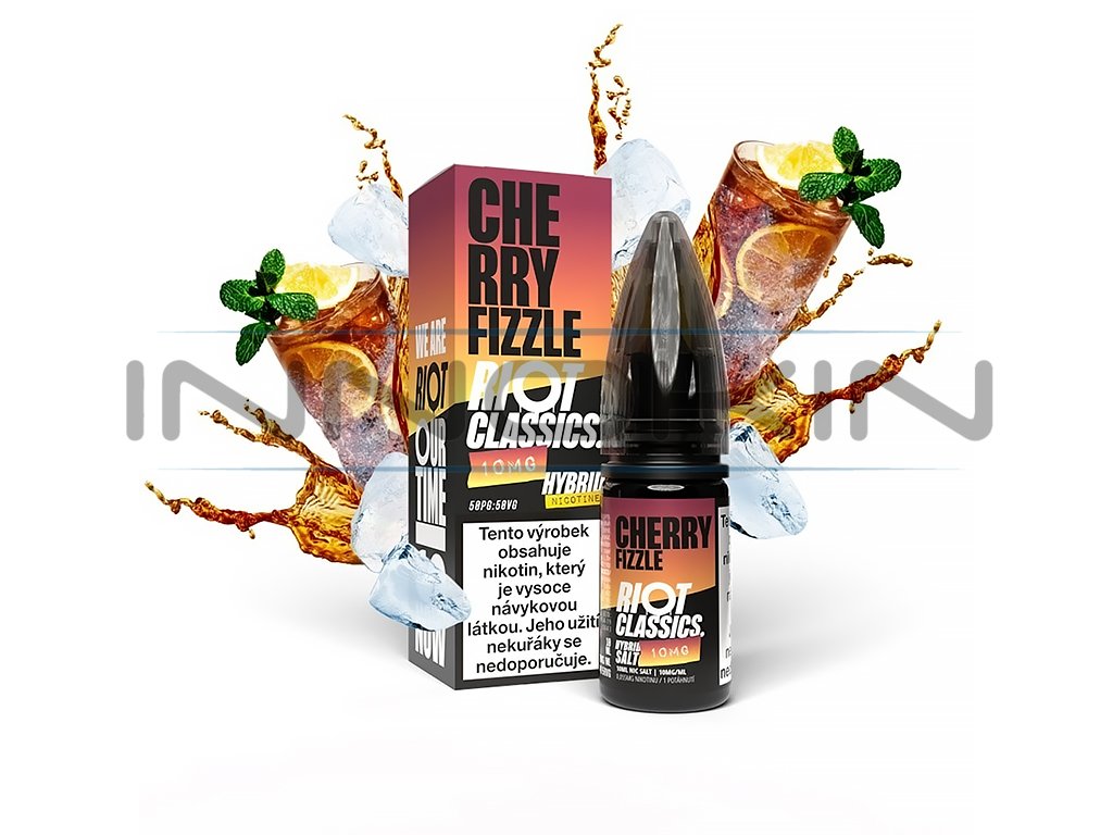 Riot SALT Hybrid - Cherry Fizzle - 10mg, produktový obrázek.