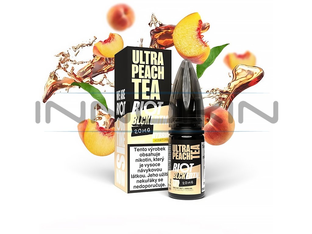 Riot SALT Hybrid - Ultra Peach Tea - 20mg, produktový obrázek.
