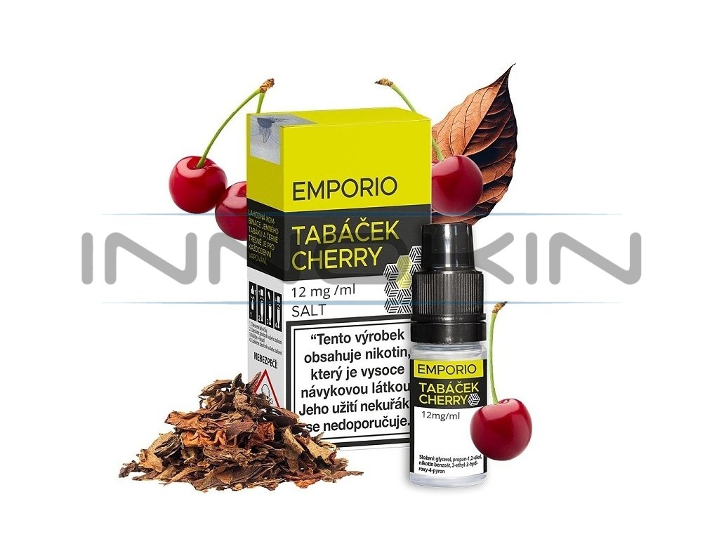 Emporio Salt - Tabáček Cherry - 12mg, produktový obrázek.