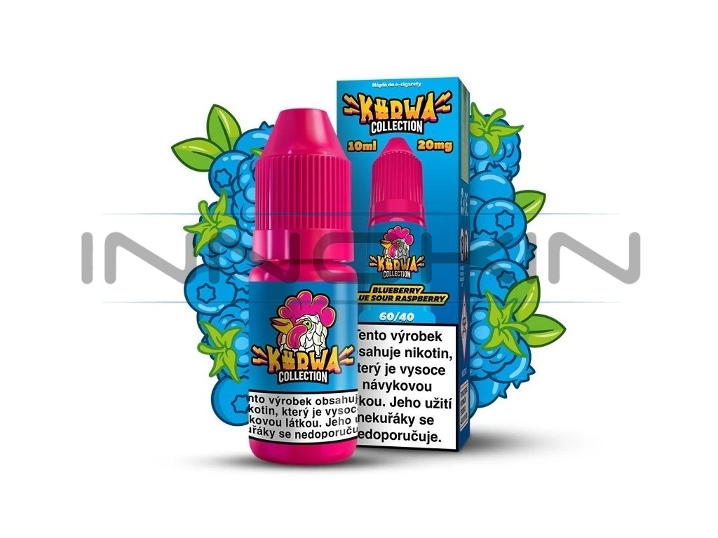 Kurwa Collection - Blueberry Blue Sour Raspberry - 20mg, produktový obrázek.