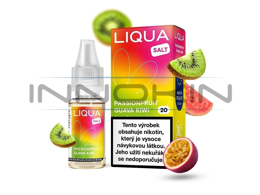 Liqua Salt - Passionfruit Guava Kiwi - 10mg, produktový obrázek.