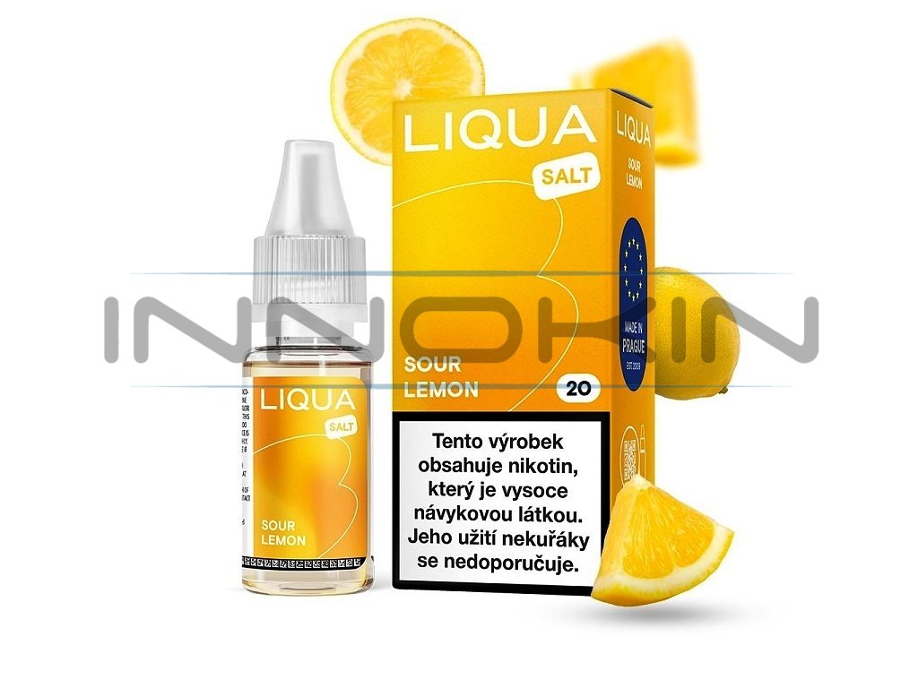 Liqua Salt - Sour Lemon - 10mg, produktový obrázek.