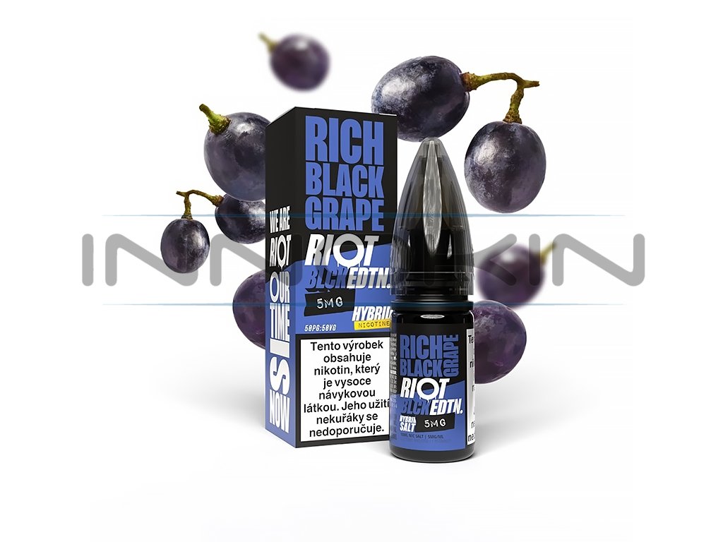 Riot SALT Hybrid - Rich Black Grape - 5mg, produktový obrázek.