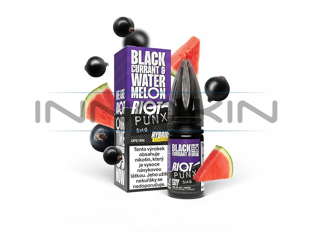 Riot SALT Hybrid - Blackcurrant Watermelon - 5mg, produktový obrázek.