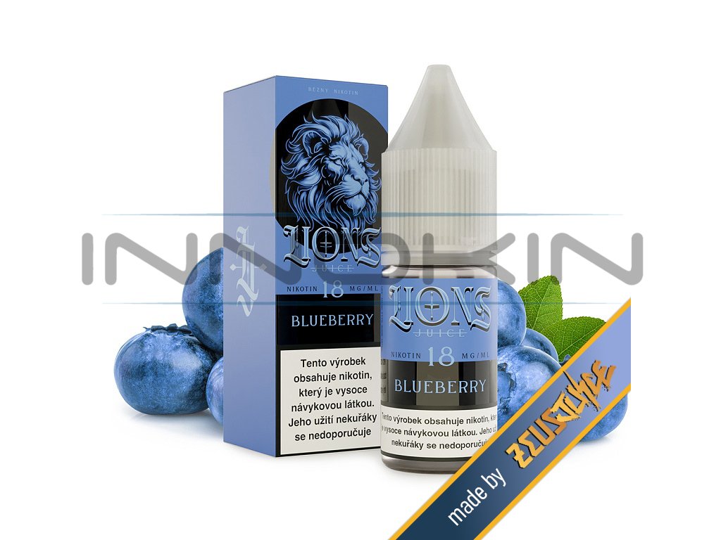 Lions Juice - Blueberry - 12mg, produktový obrázek.