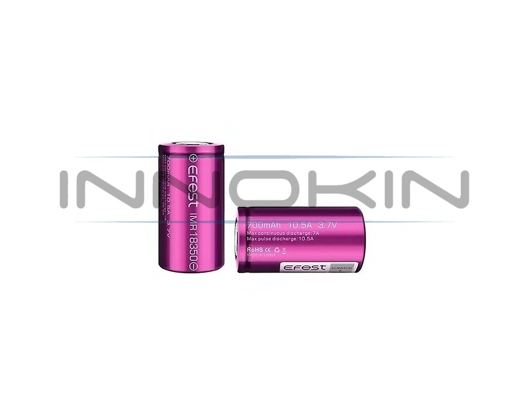 Baterie Efest 18350 700mAh 10,5A, produktový obrázek.