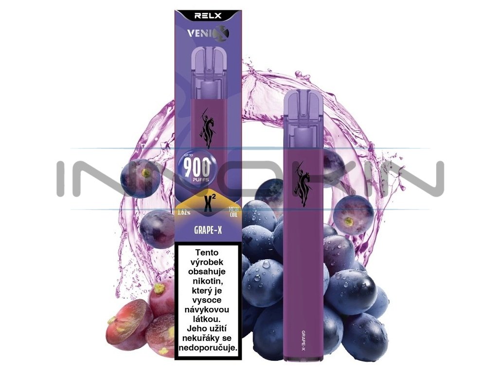 Venix X2 - Grape-X - 16mg, produktový obrázek.