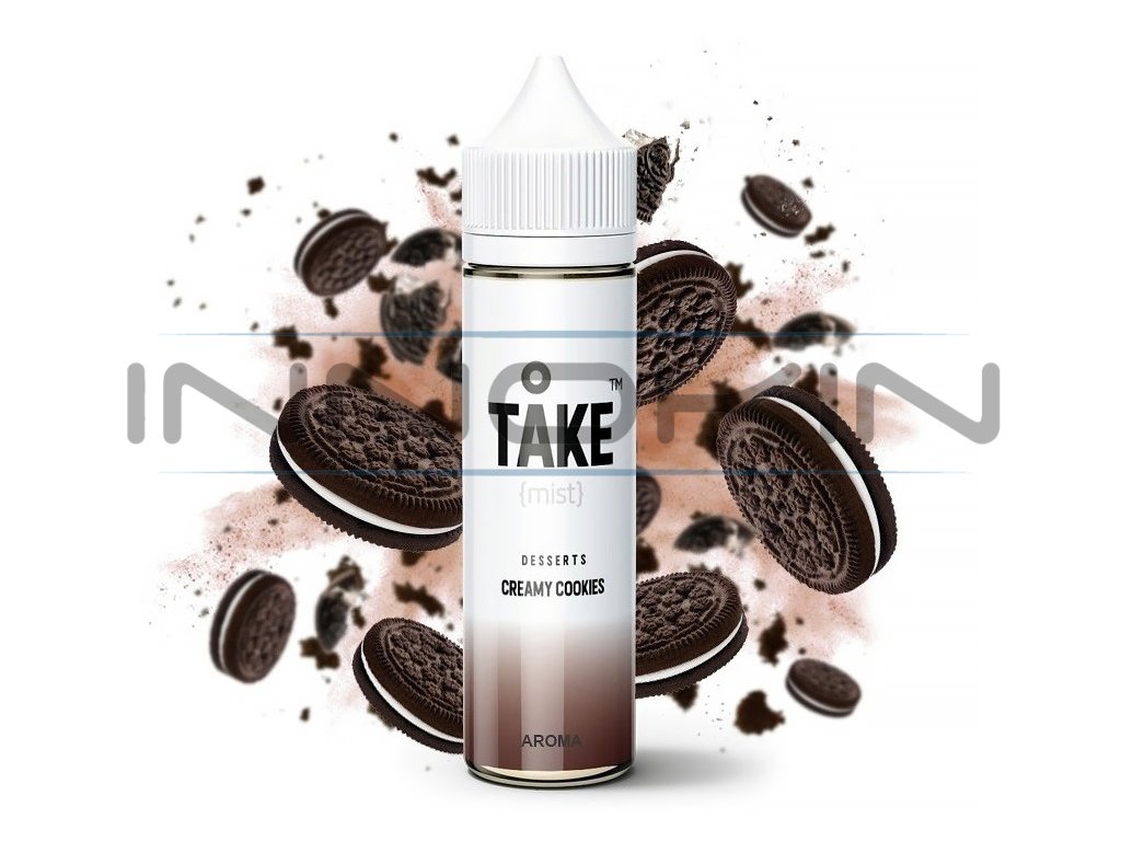 ProVape Take Mist - Shake & Vape - Creamy Cookies - 10ml, produktový obrázek.