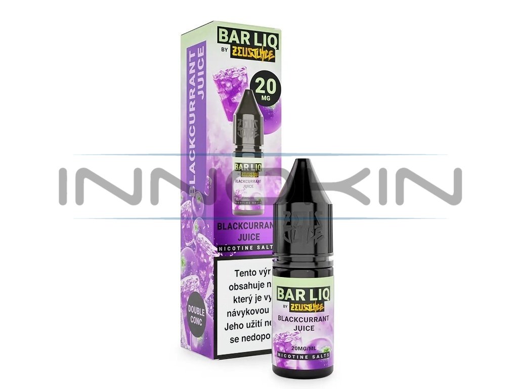 Zeus Juice BAR LIQ - Blackcurrant Juice - 20mg, produktový obrázek.