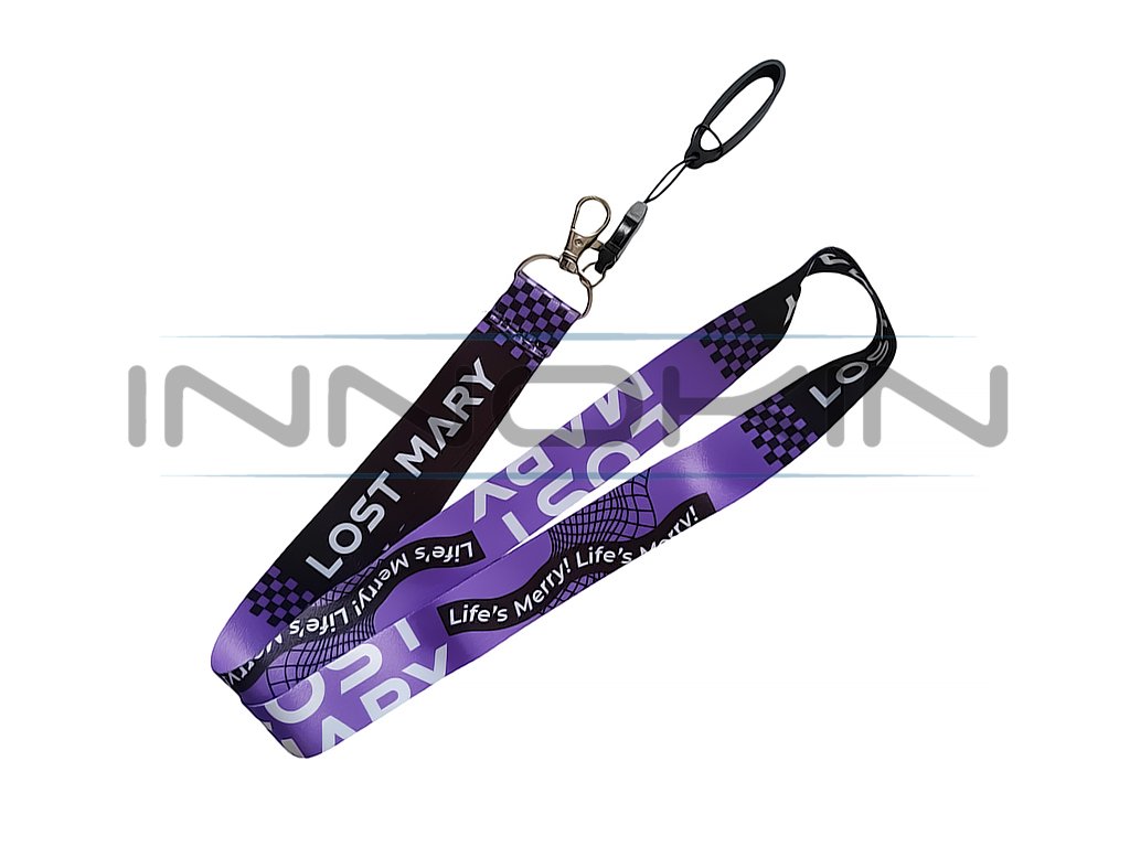 LostMary klíčenka fialová, produktový obrázek.