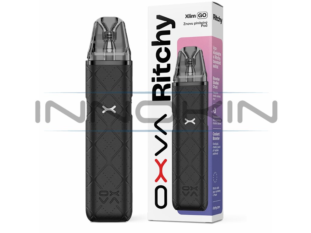 OXVA Ritchy Xlim Go - Pod kit - 1000 mAh - Black, produktový obrázek.