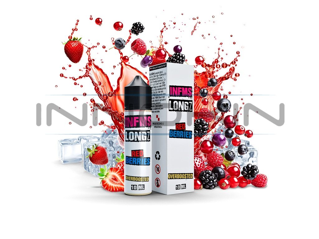 Infamous LongZ - S&V - Red Berries - 10ml, produktový obrázek.