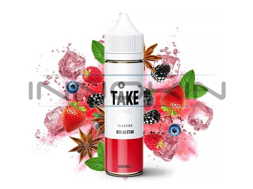 ProVape Take Mist - Shake & Vape - Red As Star - 10ml, produktový obrázek.