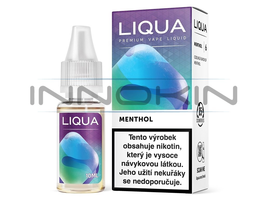 LIQUA Elements - Menthol - 10ml - 0mg, produktový obrázek.