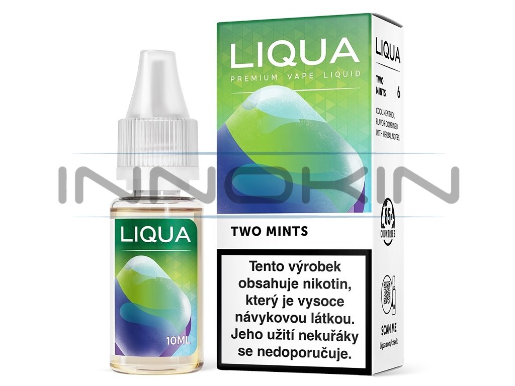 LIQUA Elements - Two Mints - 10ml - 0mg, produktový obrázek.