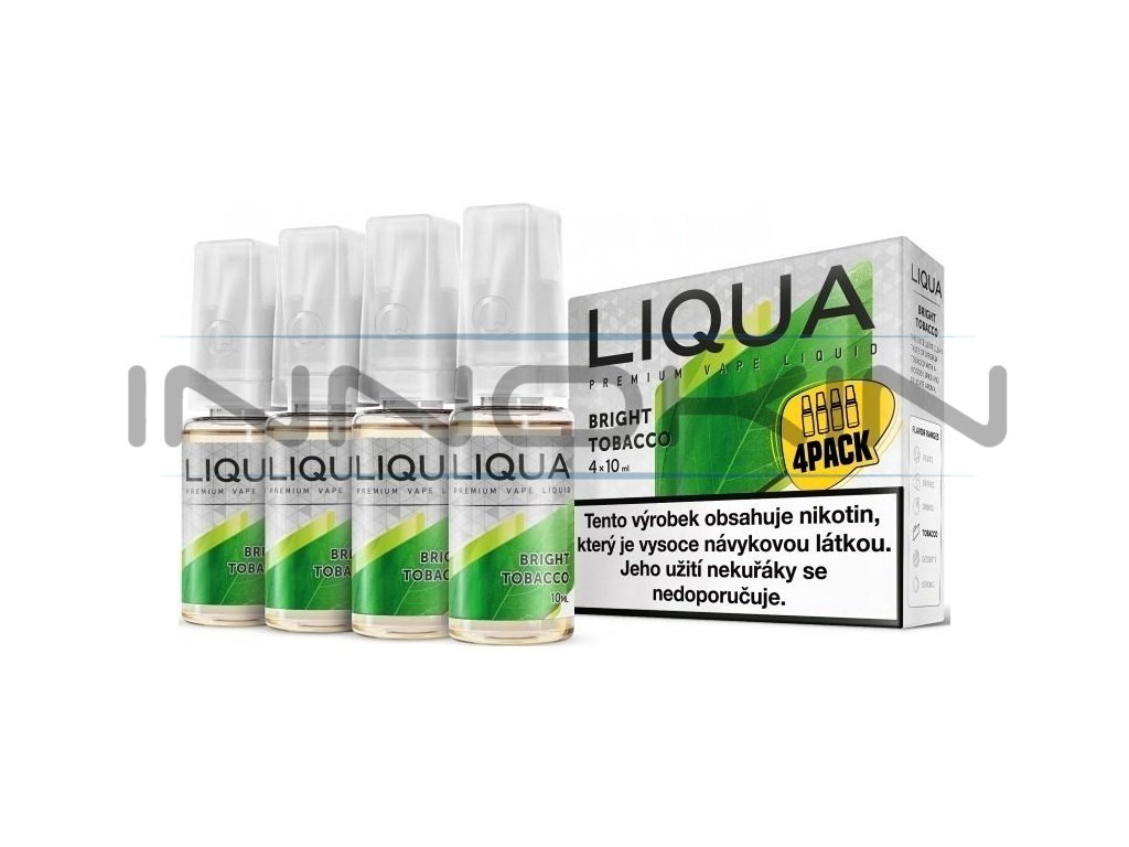 Liqua Elements - Bright Tobacco - 4x10ml - 12mg, produktový obrázek.