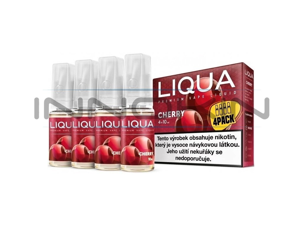 Liqua Elements - Cherry - 4x10ml - 6mg, produktový obrázek.