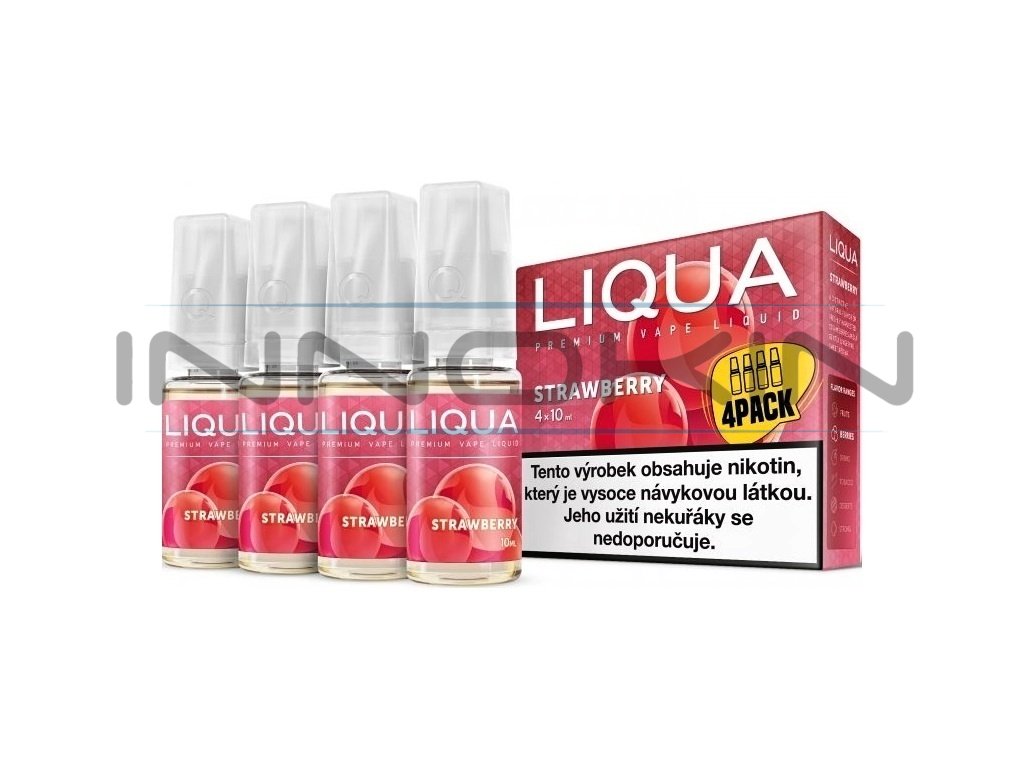 Liqua Elements - Strawberry - 4x10ml - 12mg, produktový obrázek.