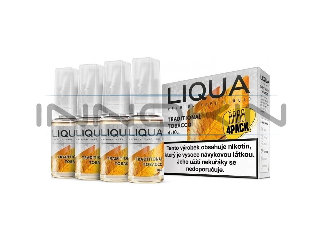 Liqua Elements - Traditional Tobacco - 4x10ml - 6mg, produktový obrázek.