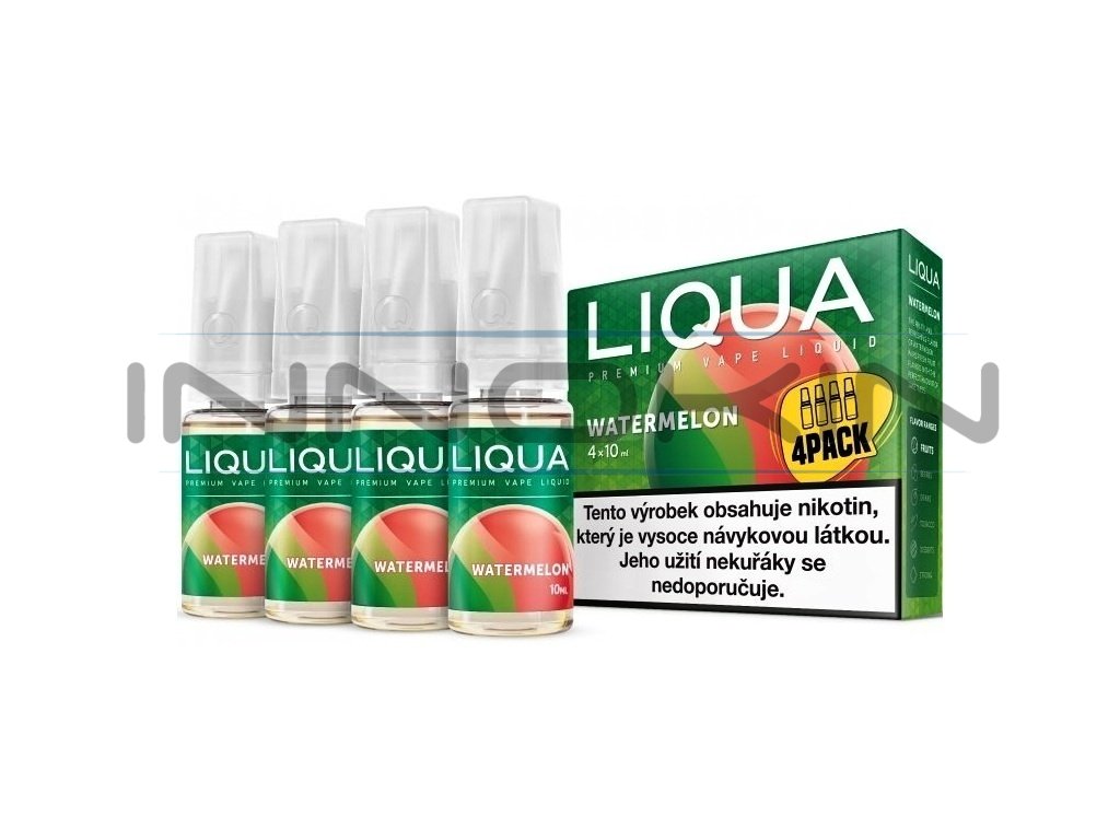 Liqua Elements - Watermelon - 4x10ml - 6mg, produktový obrázek.