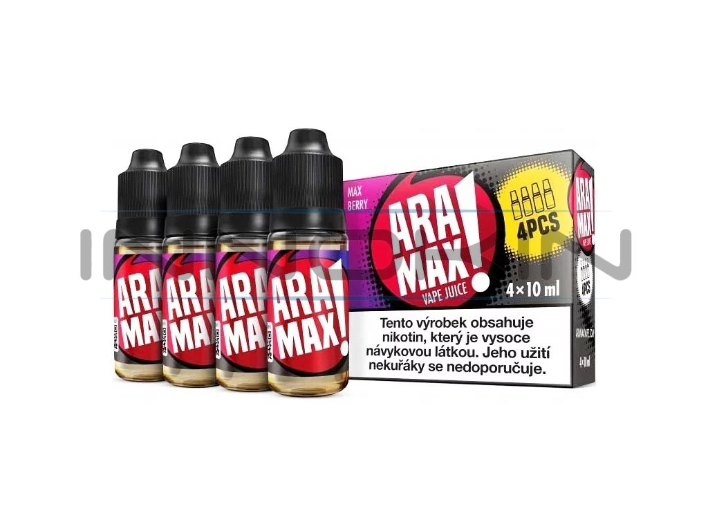 Aramax - Max Berry - 4x10ml - 3mg, produktový obrázek.