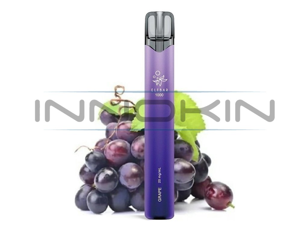 Elf Bar 1000 - Grape - 20mg, produktový obrázek.