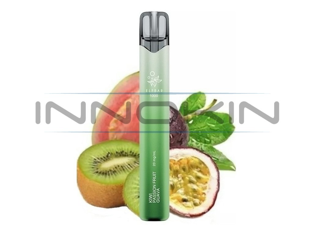 Elf Bar 1000 - Kiwi Passion Fruit Guava - 20mg, produktový obrázek.