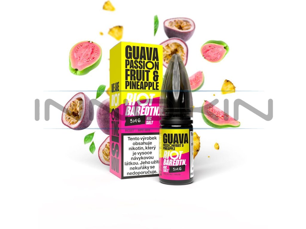 Riot BAR EDTN Salt Guava Passionfruit Pineapple (Guava, marakuja a ananas) 10ml 10mg