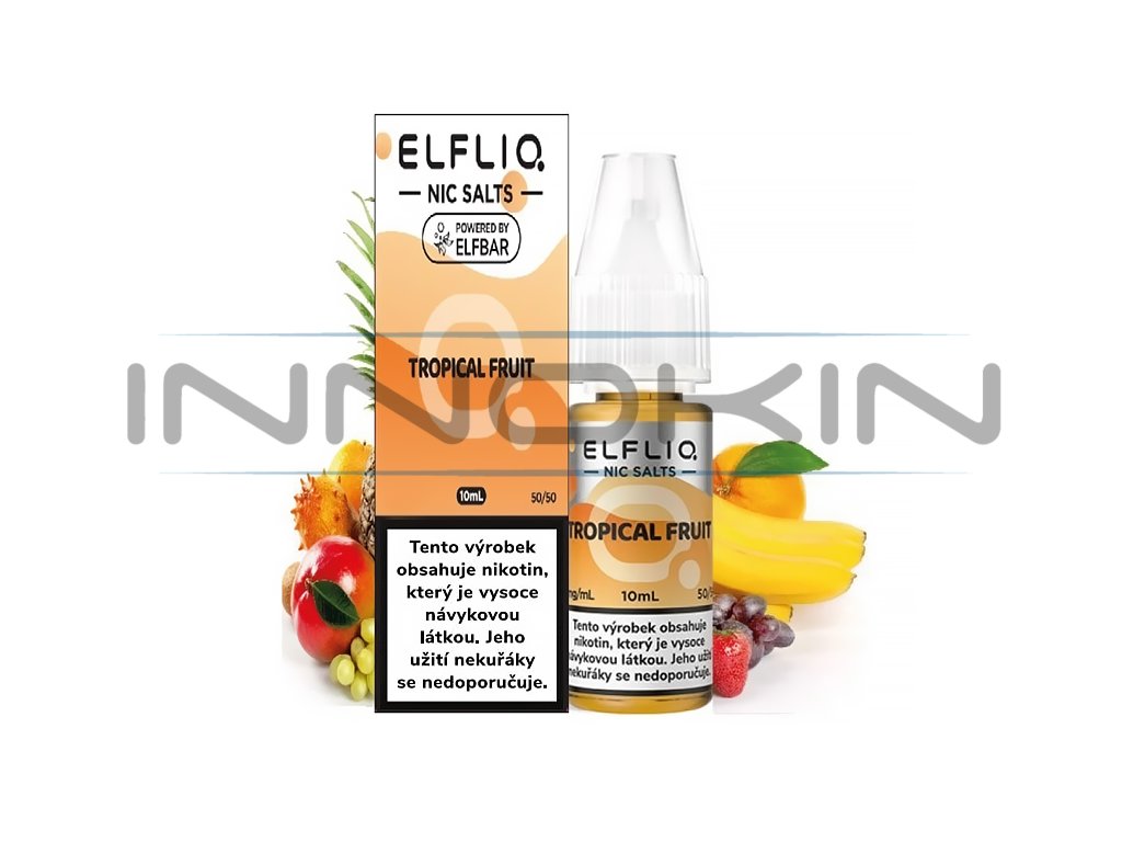 Elf Bar Elfliq - Salt e-liquid - Tropical Fruit - 10ml - 20mg, produktový obrázek.
