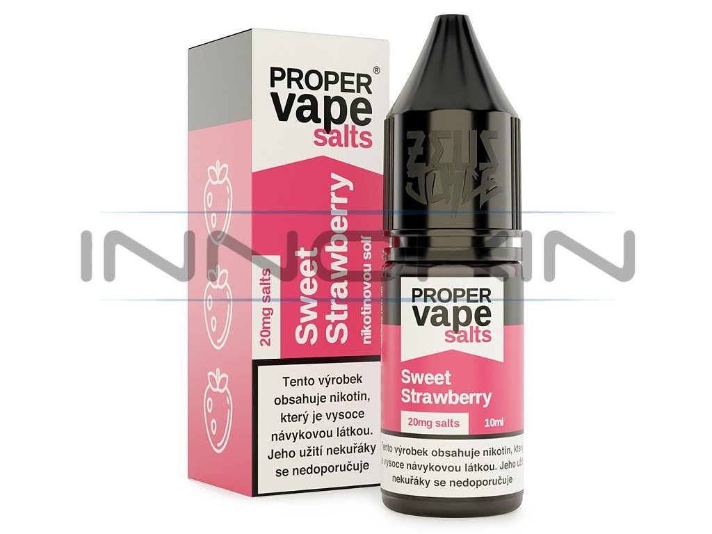Zeus Juice Proper Vape Salt - E-liquid - Sweet Strawberry - 10ml - 20mg, produktový obrázek.