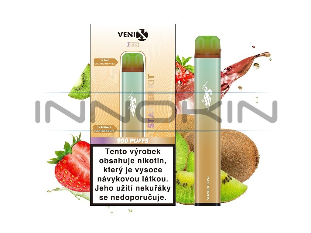 Venix MAX Horizon Starter Kit - Strawberry Kiwi X - 20mg, produktový obrázek.